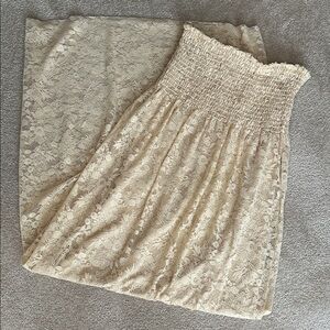 ModCloth Strapless Floral Lace Dress